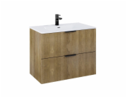 Skříňka pod umyvadlo Masterjero Deco, hnědá/dub, 45,2x80x62,6