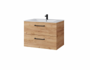 Koupelnová skříňka Domoletti, hnědá/dřevěná, 45,5x69x50