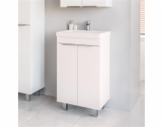 Skříňka s umyvadlem DOMOLETTI SA50DL-3, bílá, 35×46×81 cm