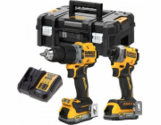Kombinovaná baterie DEWALT POWERSTACK DCK2050E2T, 18 V, s rázovým utahovákem, vrtačka/šroubovák