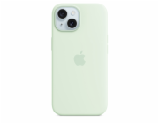 iPhone 15 Plus Silicone Case with MagSafe - Soft Mint