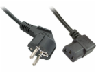 Lindy CEE7/7 - IEC 320 napájecí kabel, 3m, černý (30302)