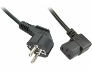 Lindy CEE7/7 - IEC 320 napájecí kabel, 3m, černý (30302)