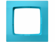 Ospel Karo jednoduchý rám, saténová tyrkysová (R-1S/59)