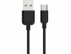 Usams USB-A – USB-C kabel USB 1 m černý (63881-uniw)
