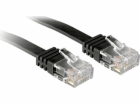 Lindy Patchkabel Cat6 Flachband ungeschirmt schwarz 1,00 ...