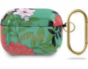 Ochranné pouzdro Guess Flower Collection pro AirPods Pro zelené