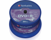 Verbatim DVD+R 4,7 GB 16x 50 kusů (43550)