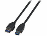 EFB USB kabel USB-A – USB-A 1,8 m černý (K5237.1,8)
