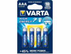 Varta High Energy AAA / R03 Baterie 4 ks.