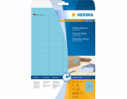 Herma Barevné etikety 4368, A4, 45,7 x 21,2 mm, matný modrý papír, 960 ks (4368)