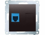 Kontakt-Simon54 jedna telefonní zásuvka RJ12 antracitová - DT1.01/48