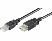 Techly USB-A – USB-A kabel USB 0,3 m černý (686221)