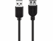 Techly USB-A – USB-A kabel USB 0,3 m černý (686221)