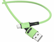 Usams USB-A - microUSB USB kabel 1 m zelený (69871-uniw)