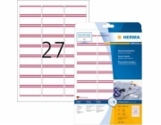 Textilní etikety Herma, snímatelné, A4, - 4512