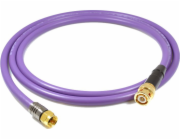 Melodika BNC - F kabel 17m fialový