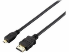 HDMI Micro - HDMI kabel 2m černý (119308)