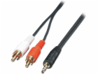 Lindy RCA (Cinch) - RCA (Cinch) kabel x2 2m černý (35681)
