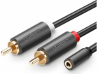Ugreen Jack 3,5 mm - RCA (Cinch) kabel x2 1 m černý (UGR6...