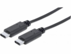 Manhattan USB-C – USB-C kabel USB 1 m černý (353526)