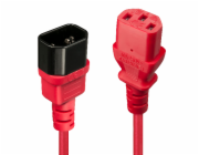 Lindy IEC 13/14 napájecí kabel červený 2m - 30478