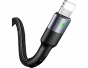 Usams USB-A - Lightning USB kabel 1 m černý