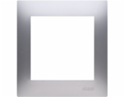 Kontakt-Simon Jednoduchý rám na karton-sádrokartonové dózy, stříbrný matný (DRK1/43)