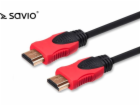 Savio HDMI - HDMI kabel 7,5 m červený (SAVIO CL-140)