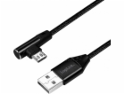 LogiLink USB-A - microUSB USB kabel 0,3 m černý (CU0141)