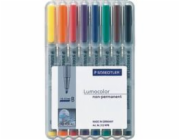 STAEDTLER fóliové pero Lumocolor B nonperm 8 kusů