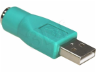Akyga USB - PS/2 USB adaptér Zelený (AK-AD-14)