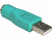 Akyga USB - PS/2 USB adaptér Zelený (AK-AD-14)