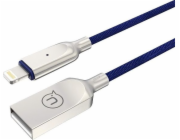 Usams USB-A – Lightning kabel 1,9 m modrý (IPYSUSB202)