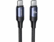 Usams USB-C – USB-C USB kabel 3 m černý (6958444973357)