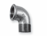 Odlewnia Zawiercie Loket 90 stupňů A4 5/4" černá - 7041