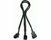 Gelid 3-pin - 4-pin x2, 0,35 m, černá (CA-PWM-01)