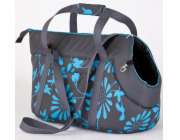 Hobbydog R1 grafitová taška s modrými květy