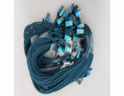 Omega USB-A - microUSB kabel 1 m Modrý (OUFBBMBL)