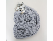 Omega USB-A - microUSB kabel 2 m stříbrný (OUFBB2MS)