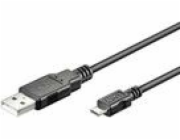 USB MicroConnect USB-A - microUSB kabel 5 m černý (USBABMICRO5)