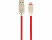 Gembird USB-A - microUSB kabel 2 m červený (CC-USB2R-AMmBM-2M-R)