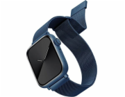 UNIQ  Dante řemínek Apple Watch Series 4/5/6/7/SE 42/44/45 mm. Nerezová ocel modrá/kobaltová modrá