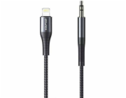 Awei Lightning USB kabel – Mini Jack 3,5 mm černý (6954284001052)