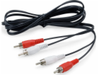 RCA (Cinch) x2 - RCA (Cinch) x2 kabel 2,5 m černý (147094)