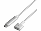 LogiLink USB-C – MagSafe 2 USB kabel 1,8 m stříbrný (PA0226)