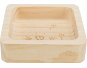Miska Trixie, pro králíky/hlodavce, dřevěná, 190 ml/11 × 11 cm