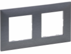 Legrand Niloe Step Double rám 2x kartáčovaná ocel 863992