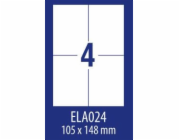Avery Zweckform LABEL ZF ECONOMY 105X148MM 024 100ARK LABEL E100 ELA024 - ELA024