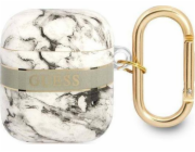 Ochranné pouzdro Guess Marble Strap Collection pro AirPods, šedé
